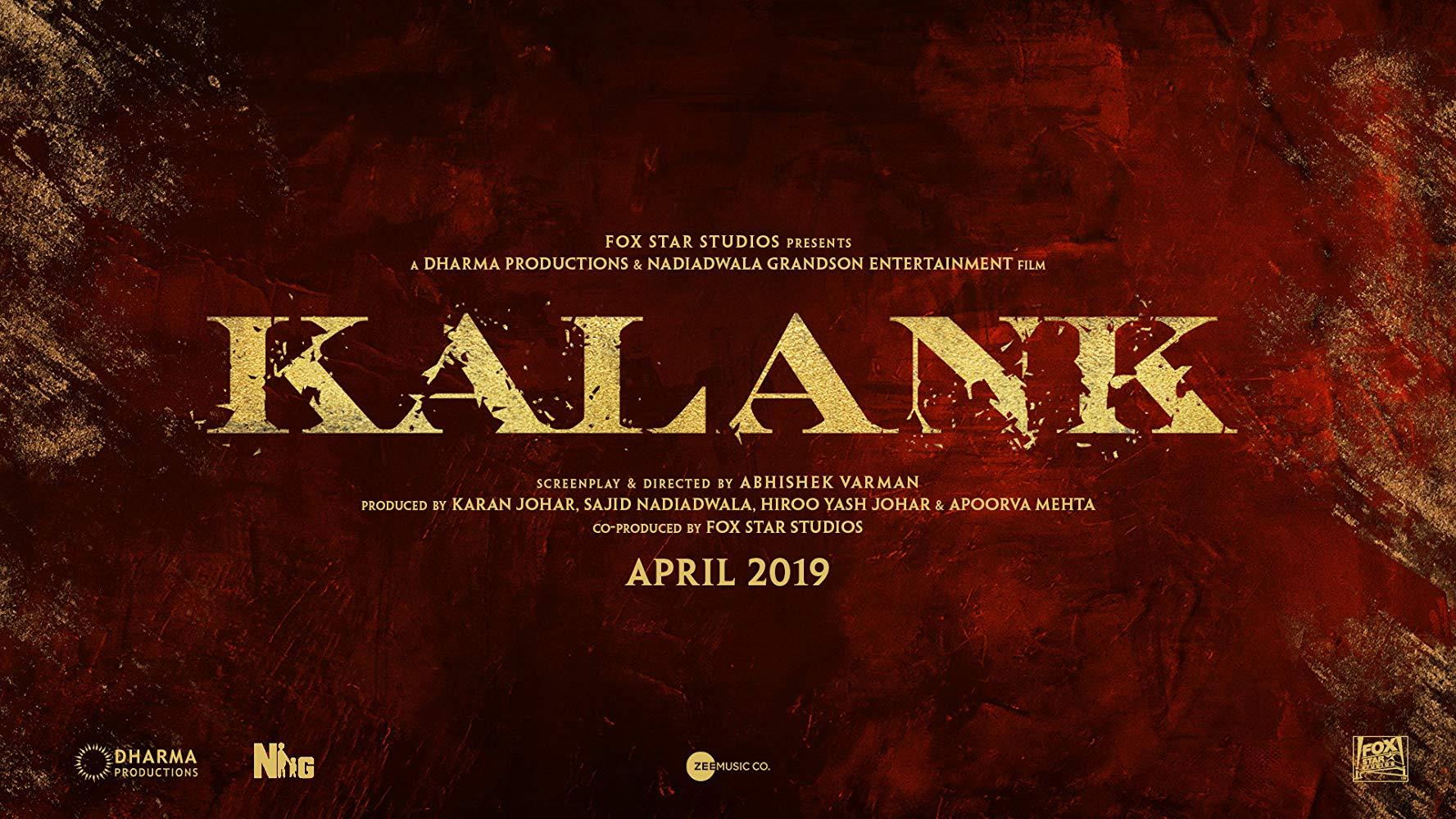 مشاهدة فيلم Kalank (2019) مترجم HD اون لاين
